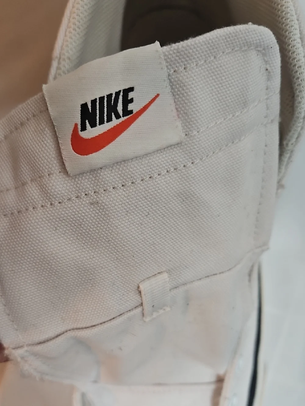 Women’s Nike Court Legacy Mid Canvas Sneakers White Black Size 13 Used Pre-loved - Picture 8 of 17